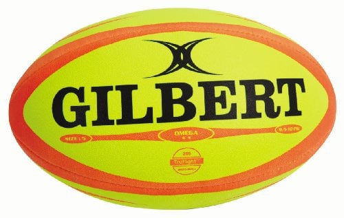 Gilbert Herren Rugbyball Omega Match Fluoro Size 4