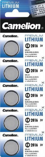 Lithium Knopfzelle CAMELION CR1616, 3V, 16x1,6mm, 5er-Blister