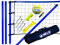 Park & Sun Hobby Volleyball-Netz Anlage Spiker Steel, inklusive Ball, Ballpumpe & Transporttasche – Volleyball Set – Spielnetz mit Pfosten & Zubehör – Volleyballfeld I Feld 9 x 18 m I Spielhöhe 2,44 m