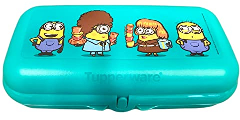Tupperware to Go Maxi-Twin türkis Minion Maxi Twin Brotdose Box Behälter Kind Kindergarten Schule