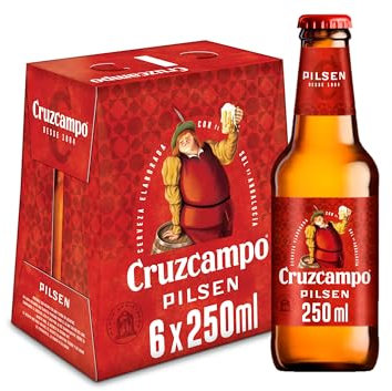 Cruzcampo Cerveza Pilsen, 6 x 250ml