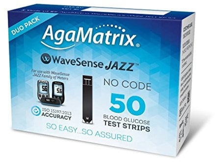 WaveSense Jazz Duo Test Strips - 50 Pack (2 x 25)