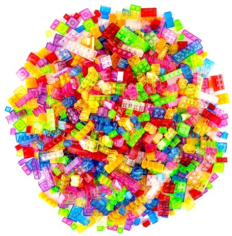 Strictly Briks Spielzeugbaustein, klassisches Ziegelbau-Starterset für Kinder, 100% kompatibel mit Allen großen Ziegelmarken, klare Farben, 672 Teile