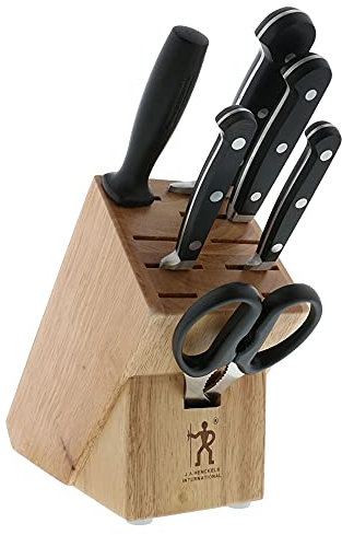 ZWILLING 35342-000 Klassisch Messerblock Set, Edelstahl, Schwarz