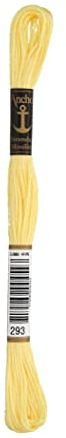 Anchor 232969 4635000-00293 Stickgarn, Baumwolle, zartgelb, 3 gramm