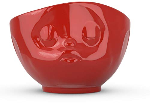 FIFTYEIGHT PRODUCTS / Tassen / Schale „Küssend“ (Porzellan, 500ml, rot, Made in Germany)
