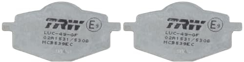TRW MCB539EC Brake Pad Set Disc Brake Organic Eco Compatible for Linhai Eggy 2007 - Front Axle and Other Vehicles