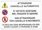 CARTELLO CANCELLO AUTOMATICO 30x 20 ALLUMINIO [TARGOTIMBRI ]