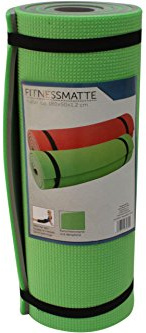 Robuste Fitnessmatte Yogamatte Grün grau 180 x 50 x 1,2 cm