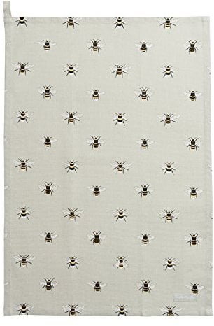 Sophie Allport Bees Style Tea Towels (Green, Bees)
