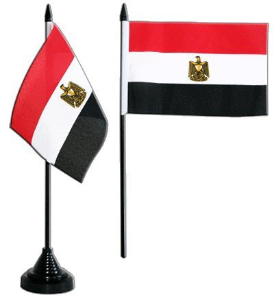 Digni® Drapeau de Table Egypte, Mini Drapeau - 10 x 15 cm