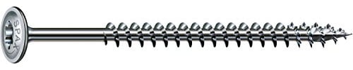 SPAX Holzbauschraube, 6,0 x 60 mm, 200 Stück, T-STAR plus, Tellerkopf, Vollgewinde, 4CUT, WIROX P3J, 0251750600605