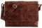 LEABAGS Oxford Leather Shoulder Bag I Laptop Bag up to 15 Inch I Messenger Bag made of Genuine Buffalo Leather in Vintage Look I Leather Bag I Shoulder Bag I Work Bag I 38x10x31cm, Crazy Wine