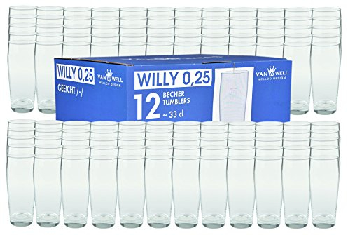 120ER Juego cerveza willi taza (0,25 l, calibradas,