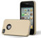 Cadorabo Custodia per Apple iPhone 4 / iPhone 4S in ORO METALLICO - Morbida Cover Protettiva Sottile di Silicone TPU con Bordo Protezione - Ultra Slim Case Antiurto Gel Back Bumper Guscio