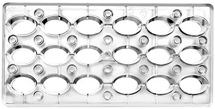 Ibili 799301 Backform Praline magnetisch oval Polycarbonat klar 30 x 14 x 2 cm