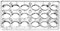 Ibili 799301 Backform Praline magnetisch oval Polycarbonat klar 30 x 14 x 2 cm