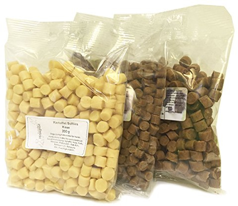 Hitzegrad Kartoffel Softies 200g Glutenfreies Trainingsleckerli für Hunde - Strauß