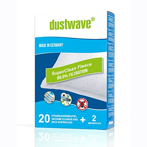 Megapack - 20 Staubfilterbeutel passend für Clatronic - BS 1300 Staubsauger - dustwave® Markenstaubbeutel/Made in Germany + inkl. Microfilter