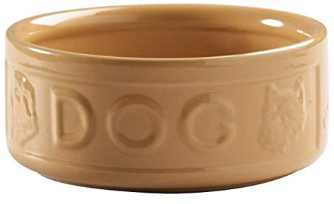 Mason Cash All Cane Lettered Dog Food Bowl (15cm) (Brown)