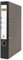 Idena 303002 - Ordner für DIN A4, 5 cm schmal, Wolkenmarmor, schwarz, 1 Stück