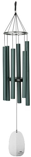 Woodstock Chimes - The Original Guaranteed Musically Tuned Chime, Bells of Paradise - Medium, Rainforest Green