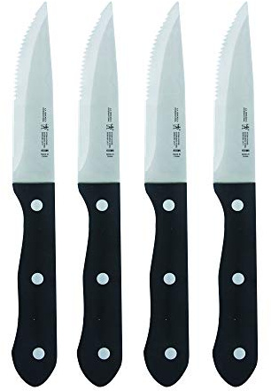 HENCKELS Steakmesser 4er Set, Edelstahl, Schwarz