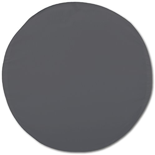 Bestlivings Kissenhülle mit und ohne Füllung in über 100 vers. Größen und Farben, Kissenbezug Dekokissen, Serie: Ellen, Auswahl: 60cm rund mit Füllung anthrazit - dunkelgrau
