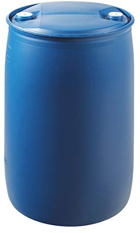 Kunststofffass 220 Liter – Fass mit Deckel Universaltonne Transportbehälter Spundfass Tonne aus HDPE 220l -blau
