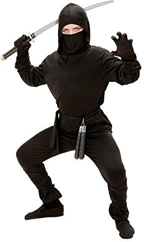 W WIDMANN MILANO Party Fashion - Costume enfant Ninja, guerrier japonais, combattant, costumes de carnaval