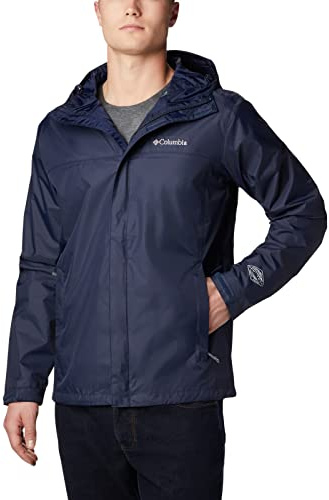 Columbia Watertight II Rain Jacket Chubasquero, Color Azul Marino, M Hombres