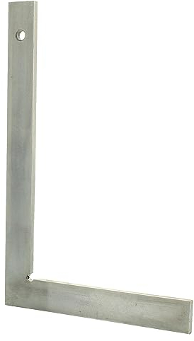 hedue® Flachwinkel 800 mm - Maurerwinkel aus vollverzinktem Stahl, Schlosserwinkel ohne Anschlag