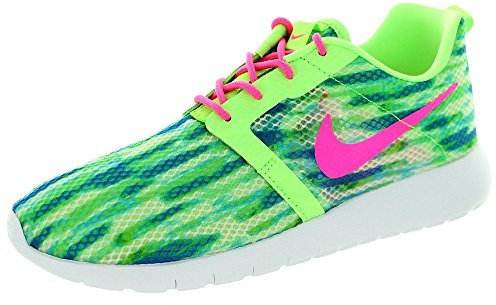 Nike Sneaker Jr Rosherun Flight Weight Gs Verde/Fucsia EU 36.5 (US 4.5Y)