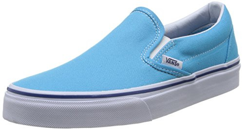 Vans Unisex Adults' Classic Slip On, Turquoise (Cyan Blue/True White), 3 UK (35 EU)