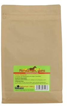 Rokale Flohsamen ganz - Verdauung, Darm, Kotwasser, Einzelkräuter für Pferde (1000 g)