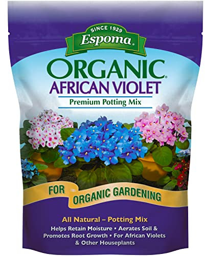Espoma AV4, Organic African Violet Potting Mix, 4-Quart