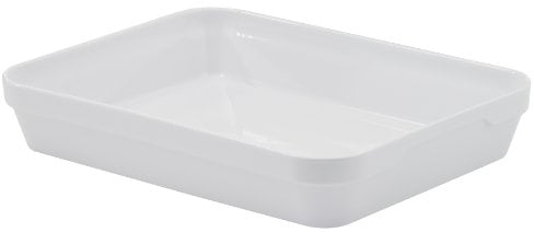 Revol 005726 - Bandeja para horno rectangular (porcelana, 40 x 29,5 x 6,5 cm), color blanco