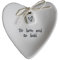 East of India - Piattino in porcellana a forma di cuore, colore: bianco, in confezione regalo, idea regalo per matrimonio, con citazione in ingleseTo Have And To Hold'