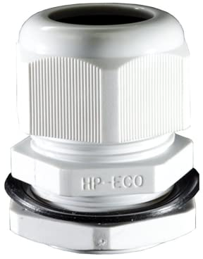 intratec 100% Shopping Kabelverschraubung Kabelverbinder in Grau Größe M40 x 1,5 mit Gegenmutter, zur Kabeldurchführung, Polyamid, 10 Stück