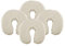 Drap-housse Deluxe pour tables de massage : Flanelle brossée.Compatible avec tous les coussins Standard Fest Rest.Lot de 4 (crème).