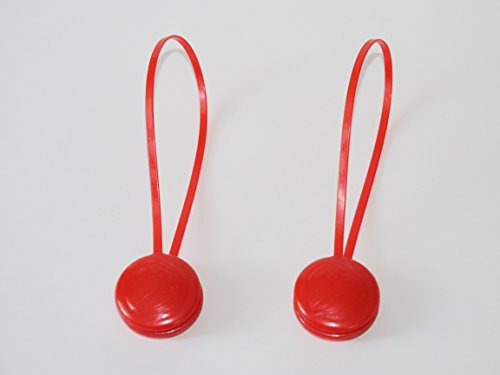 lot de 2 pinces aimantées pour rideaux rouges
