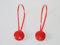 lot de 2 pinces aimantées pour rideaux rouges