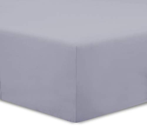 Vision - Spannbettlaken 200x200cm - Grau - 100% Baumwolle