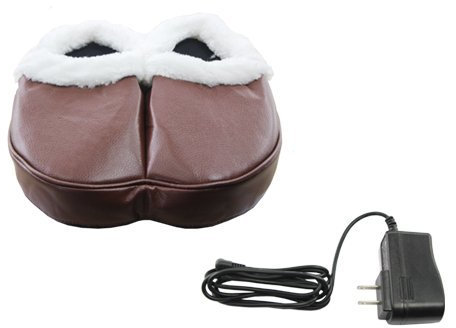 Healthmateforever Heating Vibrating Relax Foot Massager Shoes Slippers Machines Powerful Comfortable Warm Vibration Heat Therapy Feet Relaxation Muscle Ease Relieve Aching Feet Help Blood Flow