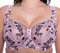 Gemm Ladies Pink & Black Embroidered Large Bosom Lace Underwired Firm Bra Plus Size Cup (38 E)