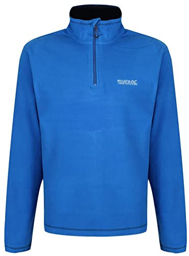 Regatta Mens Half Zip Fleece Pullover Jacket, Pile Bambina Uomo, Blue, 3XL