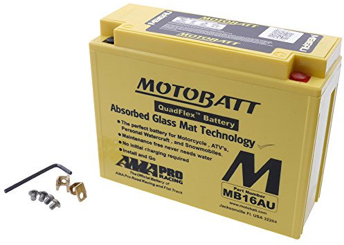 MOTOBATT Batterie 12 V 20,5 Ah (MB16AU) [wartungsfrei & versiegelt] kompatibel mit Yamaha V-Max 1200 2WE 1993-1994