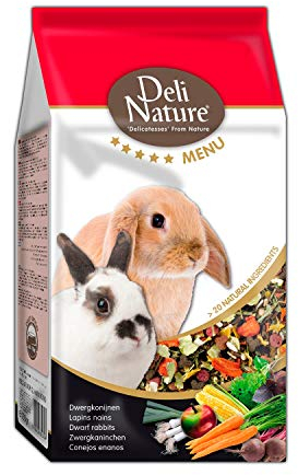 Deli Nature 15-029532 Menu 5 Stars pour Lapins Nains, 2500 g