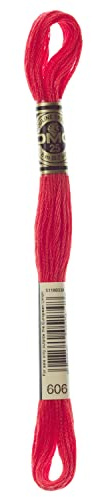 DMC 6-Strand Embroidery Cotton 8.7yd-Bright Orange Red