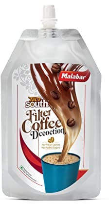 TrueSouth Malabar | Twin Pack of 250ml Pouches | Ready to Use Filter Coffee Decoction|